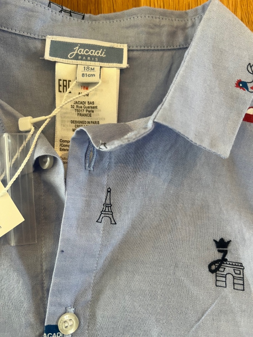 Jacadi Button Down Shirt - Picture 3 of 4